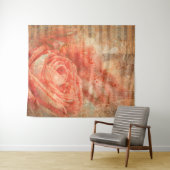 ピアノとバイオリン、音楽の音とバラ タペストリー (インサイチュ(横))