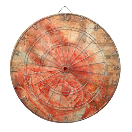 ピアノとバイオリン、音楽の音とバラ ダーツボード (正面)