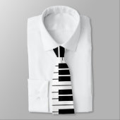 ピアノのための黒と白のピアノ鍵のネックタイ ネクタイ (タイ)