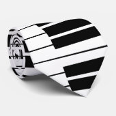 ピアノのための黒と白のピアノ鍵のネックタイ ネクタイ (ロール)