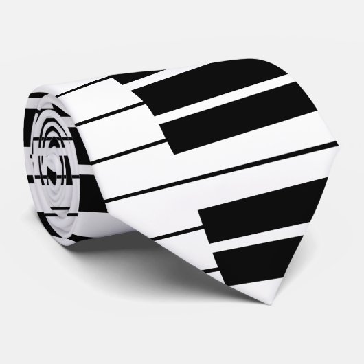 ピアノのための黒と白のピアノ鍵のネックタイ ネクタイ (ロール)