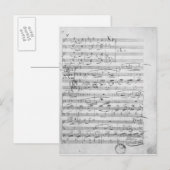 ピアノのためのPhantasiestucke、Opus ポストカード (正面/裏面)