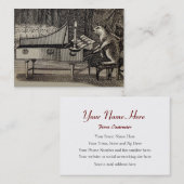 ピアノのため、声、音楽の先生、ピアニスト、歌手 名刺 (正面/裏面)