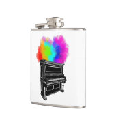 ピアノのカラー爆発 フラスク (左)