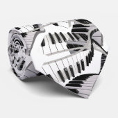 ピアノのキーボードが白 ネクタイ (ロール)