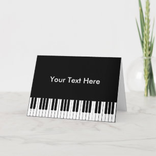 ピアノのグリーティングカード カード