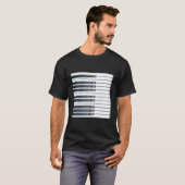 ピアノのティーキーボード音楽ピアノの鍵ピアノの愛 Tシャツ (正面フル)