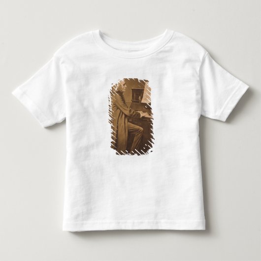 ピアノのフランツ・リスト トドラーTシャツ (正面)