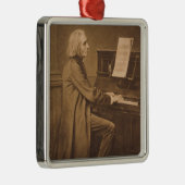 ピアノのフランツ・リスト メタルオーナメント (右)