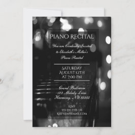 ピアノのリサイタルと《写真》ぼけ味灯 招待状