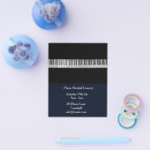 ピアノのリサイタル演奏 チラシ (シングル)