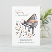 ピアノのリサイタル 招待状 (スタンド正面)