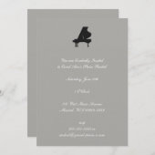 ピアノのリサイタル 招待状 (正面/裏面)