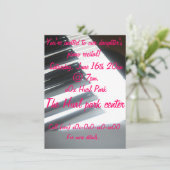 ピアノのリサイタル 招待状 (スタンド正面)