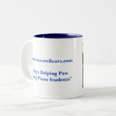 ピアノのレッスンで子供へピアノマグ ツートーンマグカップ (正面左)