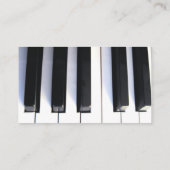 ピアノのレッスンの名刺 名刺 (裏面)