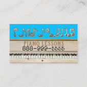 ピアノのレッスンの名刺 名刺 (正面)