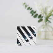 ピアノのレッスン スクエア名刺 (スタンド正面)