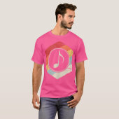 ピアノのレッスン ピアノ奏者 ピアノ教師 Tシャツ (正面フル)