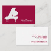 ピアノのレッスン 名刺 (正面/裏面)