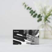 ピアノのレッスン 名刺 (スタンド正面)