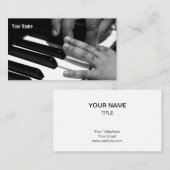 ピアノのレッスン 名刺 (正面/裏面)