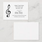 ピアノのレッスン 名刺 (正面/裏面)