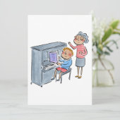 ピアノのレッスン 招待状 (スタンド正面)