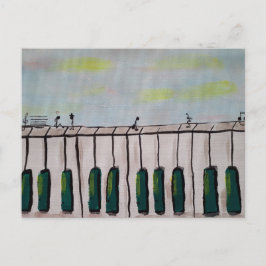 ピアノの人はがき ポストカード