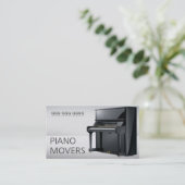 ピアノの動く引越し業者 名刺 (スタンド正面)