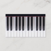 ピアノの名刺にヴァイオリン 名刺 (裏面)