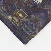 ピアノの埃を払う フリースブランケット (角)