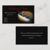 ピアノの壊れたガラスは名刺を調整します 名刺 (正面/裏面)