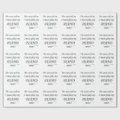 ピアノの声が必見遊だ ラッピングペーパー (フラット)