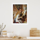 ピアノの女の子 ポスター (キッチン)