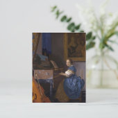 ピアノの女の子 ポストカード (スタンド正面)