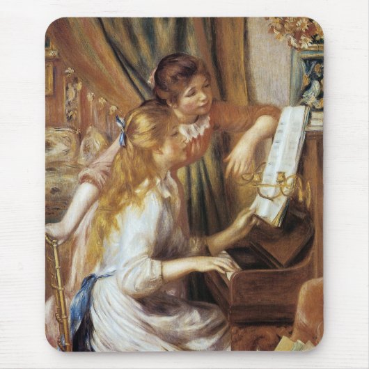 ピアノの女の子 マウスパッド (正面)