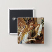 ピアノの女の子 缶バッジ (正面&裏面)