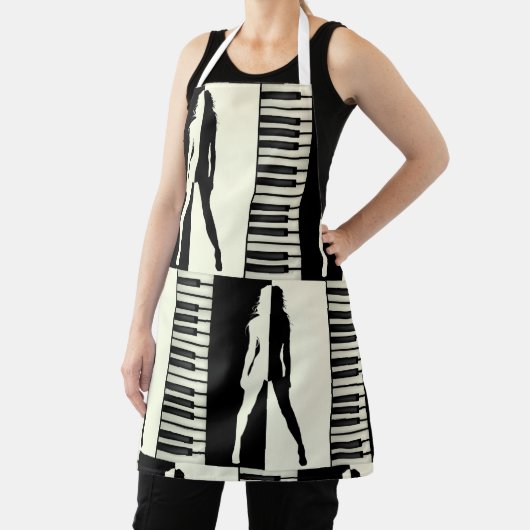 ピアノの女性 エプロン (インサイチュ)