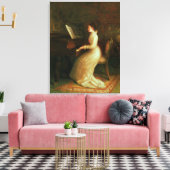 ピアノの女性 キャンバスプリント (インサイチュ (リビング))