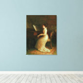 ピアノの女性 キャンバスプリント (インサイチュ (ウッドフロア))