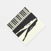 ピアノの女性 スタンダードランチョンナプキン (角)