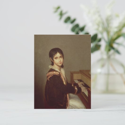 ピアノの娘 ポストカード (スタンド正面)