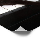 ピアノの子猫ポスター ポスター (角)