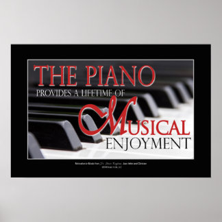 ピアノの学生のためのギフト – Piano ポスター