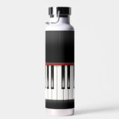 ピアノの引用文キーボード ウォーターボトル (右面)