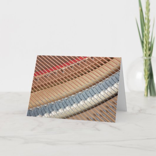 ピアノの弦 – ノ空白のートカード カード (正面)