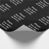 ピアノの態度！ ラッピングペーパー (角)