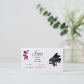 ピアノの教師か販売のグランドピアノ 名刺 (スタンド正面)