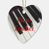 ピアノの教師のオーナメント セラミックオーナメント (左)